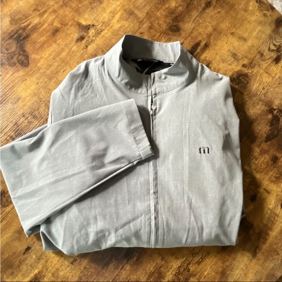 Travis Mathew Light Gray Windbreaker Jacket - Picture 1 of 8
